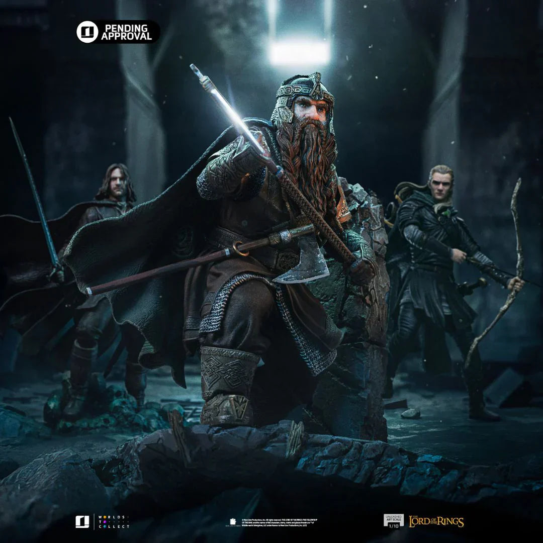 Der Herr der Ringe Gimli Unleashed Kunststatue von Iron Studios