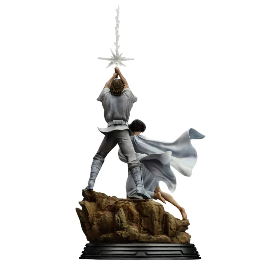 Star Wars Luke und Leia Deluxe Statue von Iron Studios