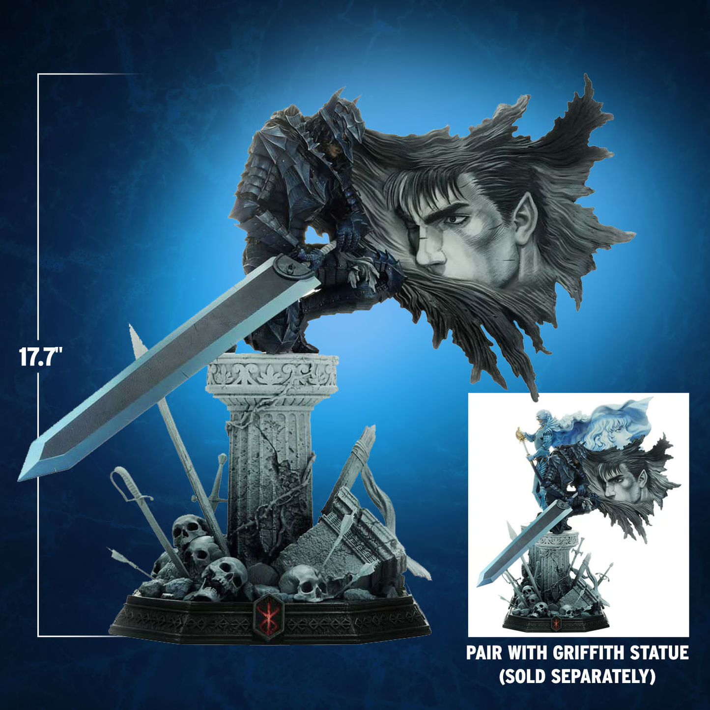 Berserk Legacy Art "Kentaro Miura" Guts 1/6 Maßstab Statue von Prime 1 Studio