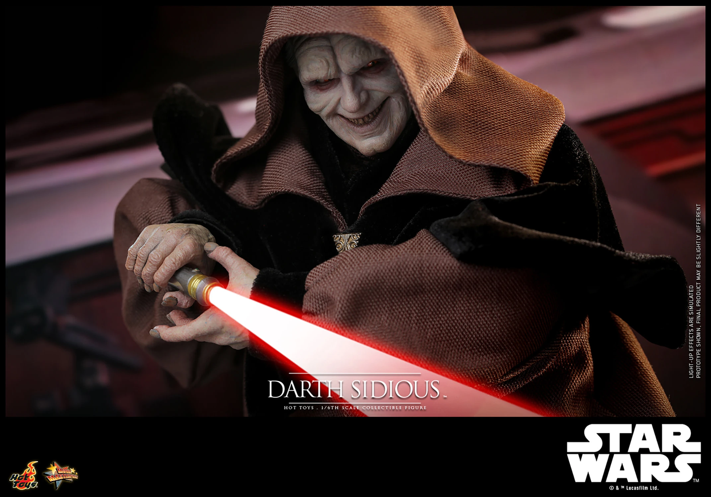 Darth Sidious Sixth Scale Figur von Hot Toys