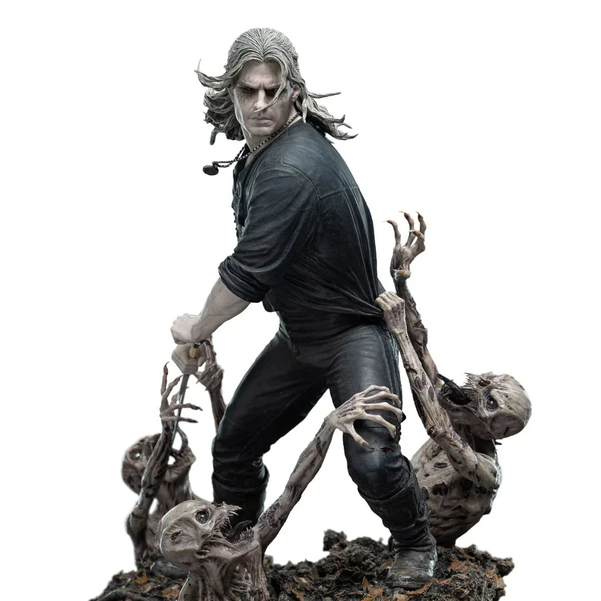 Die Witcher Geralt Die Weiße Wolf Statue von Weta