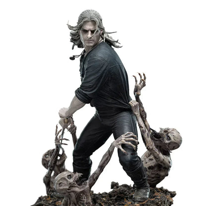 Die Witcher Geralt Die Weiße Wolf Statue von Weta