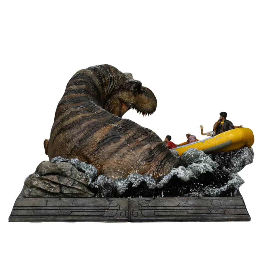 T-Rex Flussangriff Demi Art Scale Statue von Iron Studios