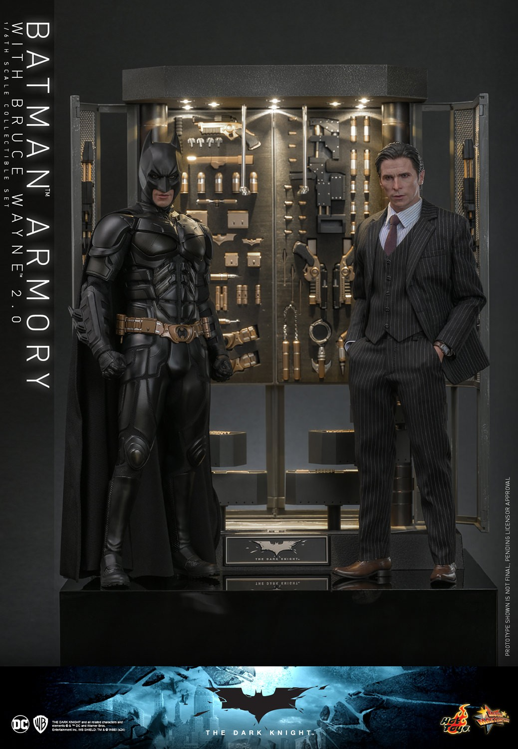 BATMAN ARMORY MIT BRUCE WAYNE (2.0) Von Hot Toys