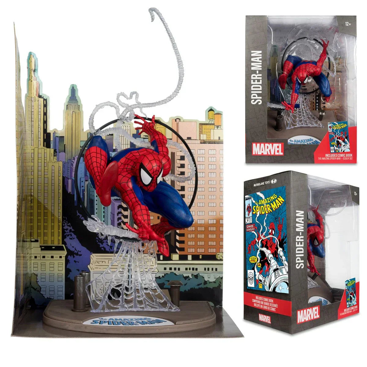 Spider-Man Der unglaubliche Spider-Man #301 1:6 Maßstab Posed Figur mit Szene