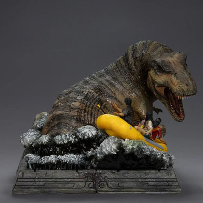 T-Rex Flussangriff Demi Art Scale Statue von Iron Studios