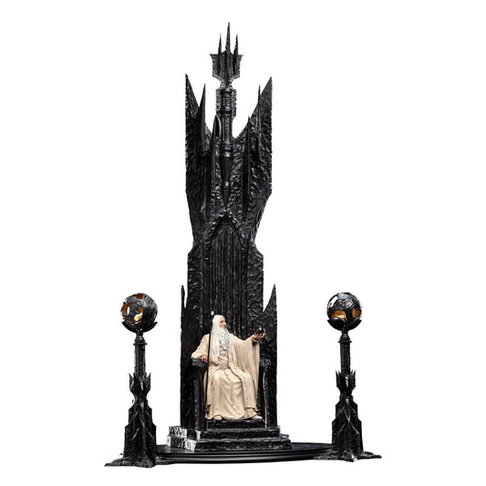 Der Herr der Ringe Saruman der Weiße auf dem Thron 1:6 Maßstab Statue