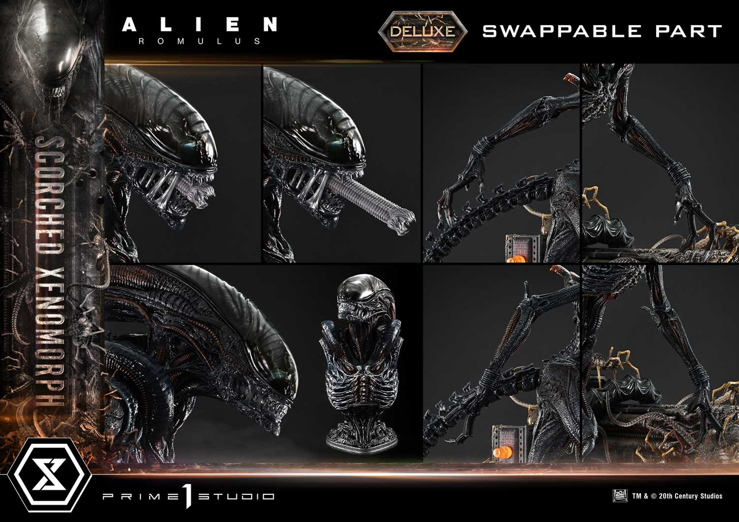 Alien Romulus Scorched Xenomorph DX Bonus Version von Prime 1 Studio