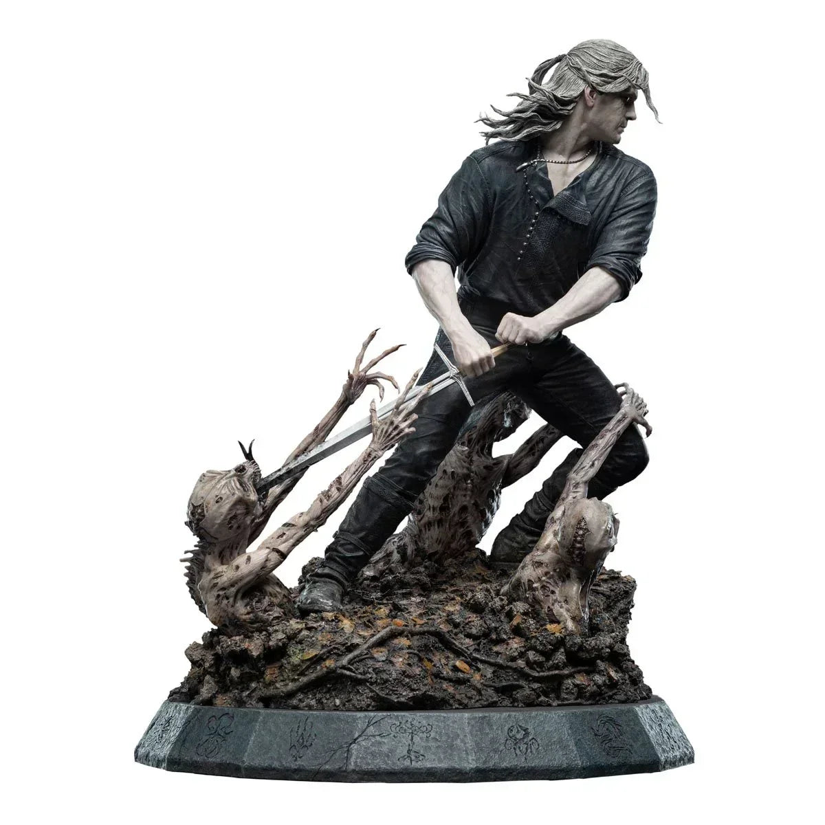 Die Witcher Geralt Die Weiße Wolf Statue von Weta