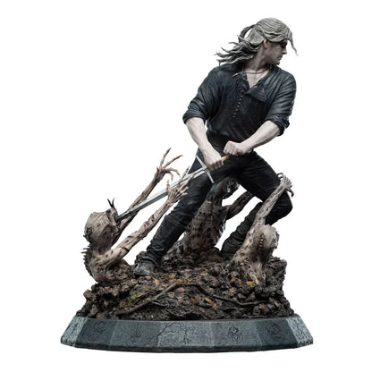 Die Witcher Geralt Die Weiße Wolf Statue von Weta