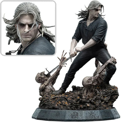Die Witcher Geralt Die Weiße Wolf Statue von Weta