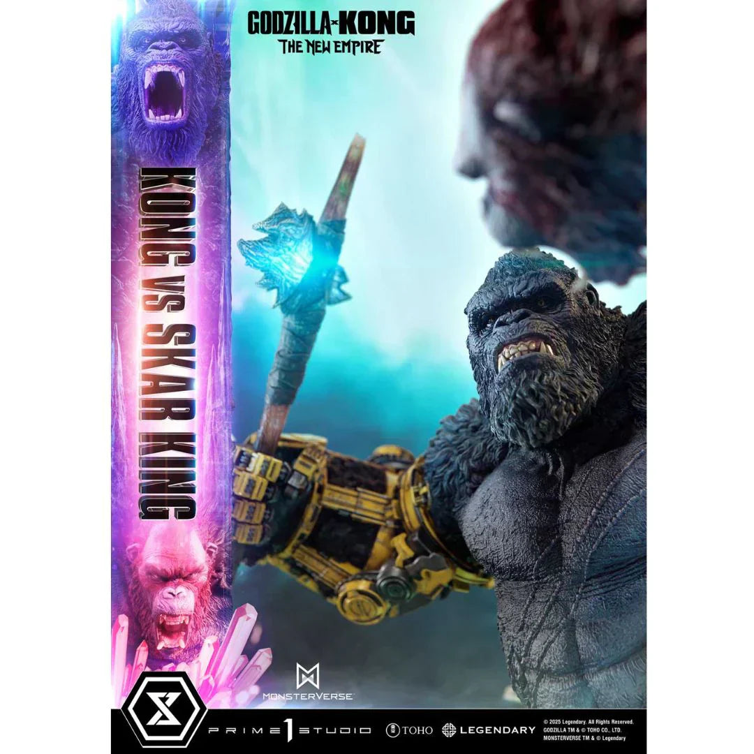 Godzilla X Kong Das neue Imperium Kong gegen Skar King Statue von Prime1 Studios