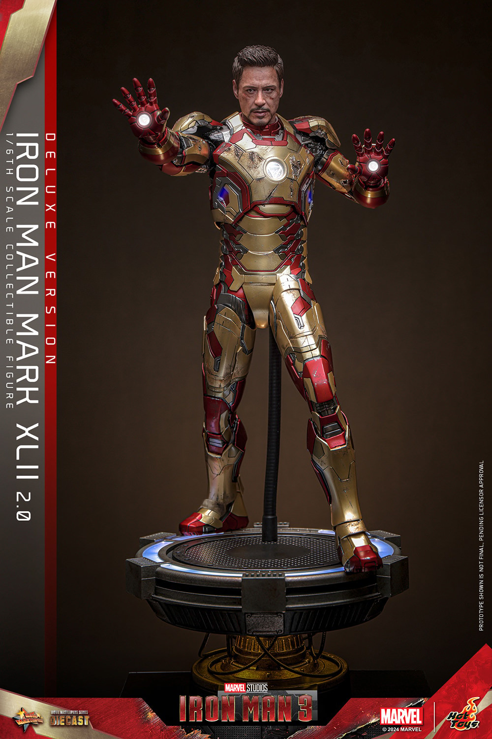 IRON MAN MARK XLII (2.0) DELUXE Sechster Maßstab Figur von Hot Toys