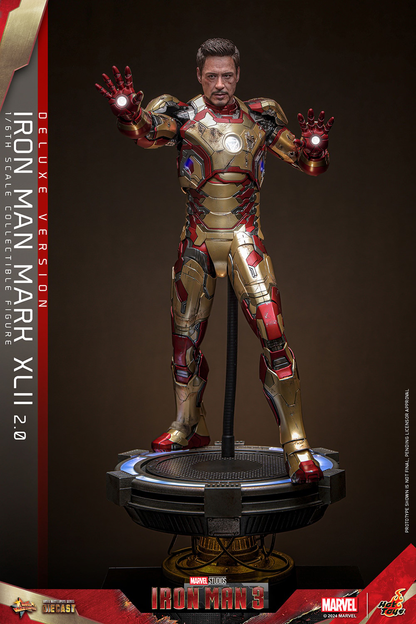 IRON MAN MARK XLII (2.0) DELUXE Sechster Maßstab Figur von Hot Toys