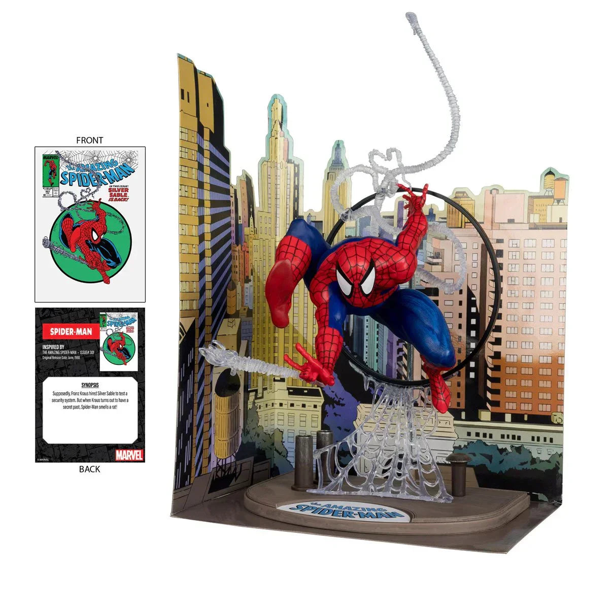 Spider-Man Der unglaubliche Spider-Man #301 1:6 Maßstab Posed Figur mit Szene