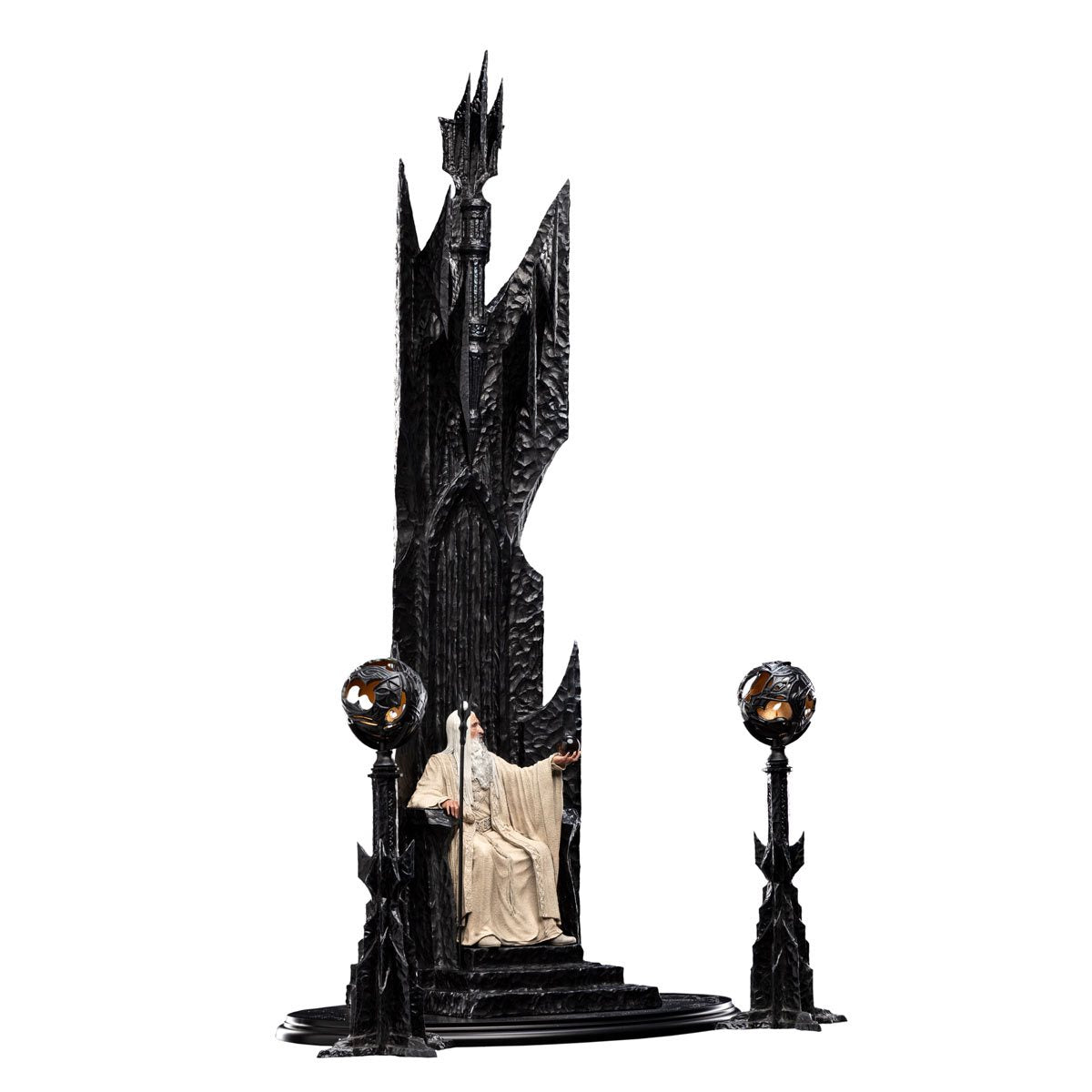 Der Herr der Ringe Saruman der Weiße auf dem Thron 1:6 Maßstab Statue
