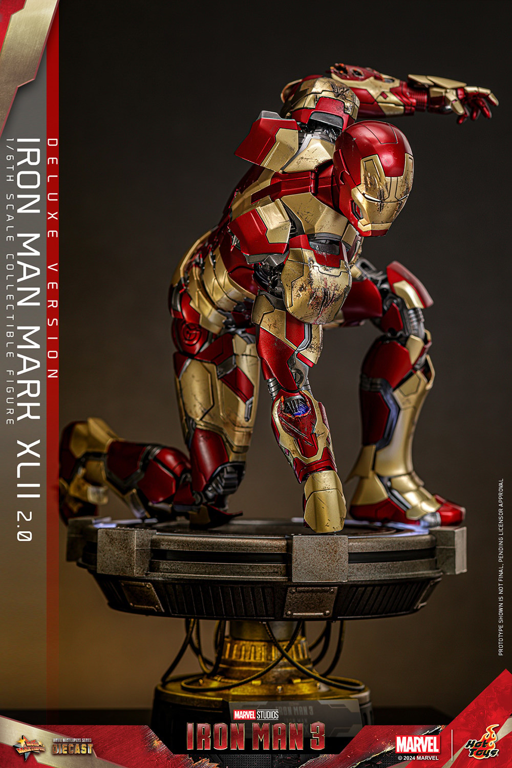 IRON MAN MARK XLII (2.0) DELUXE Sechster Maßstab Figur von Hot Toys