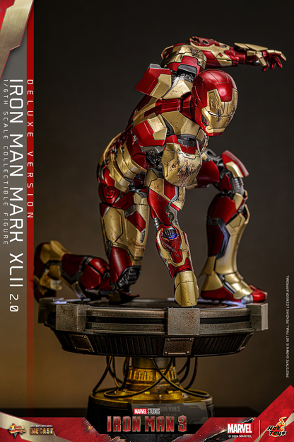 IRON MAN MARK XLII (2.0) DELUXE Sechster Maßstab Figur von Hot Toys