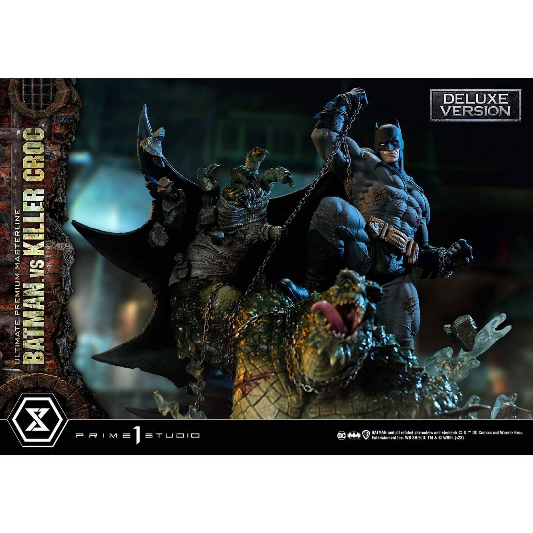 Dc Comics Batman vs. Killer Croc (Deluxe-Version) Statue von Prime 1 Studio