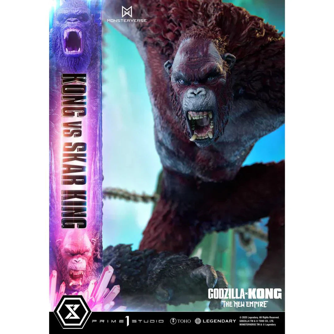 Godzilla X Kong Das neue Imperium Kong gegen Skar King Statue von Prime1 Studios