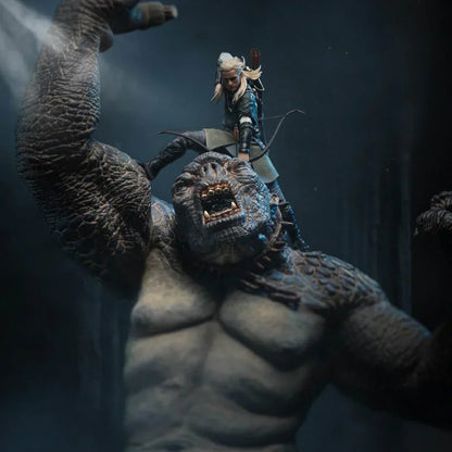 Legolas gegen Höhlentroll Deluxe - Der Herr der Ringe - Art Scale 1/10 von Iron Studios