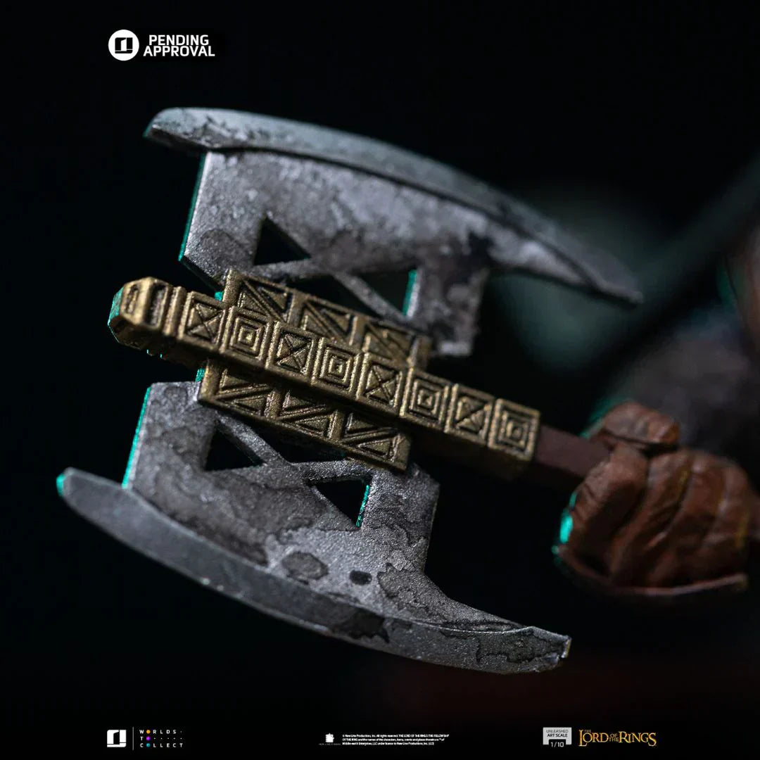 Der Herr der Ringe Gimli Unleashed Kunststatue von Iron Studios