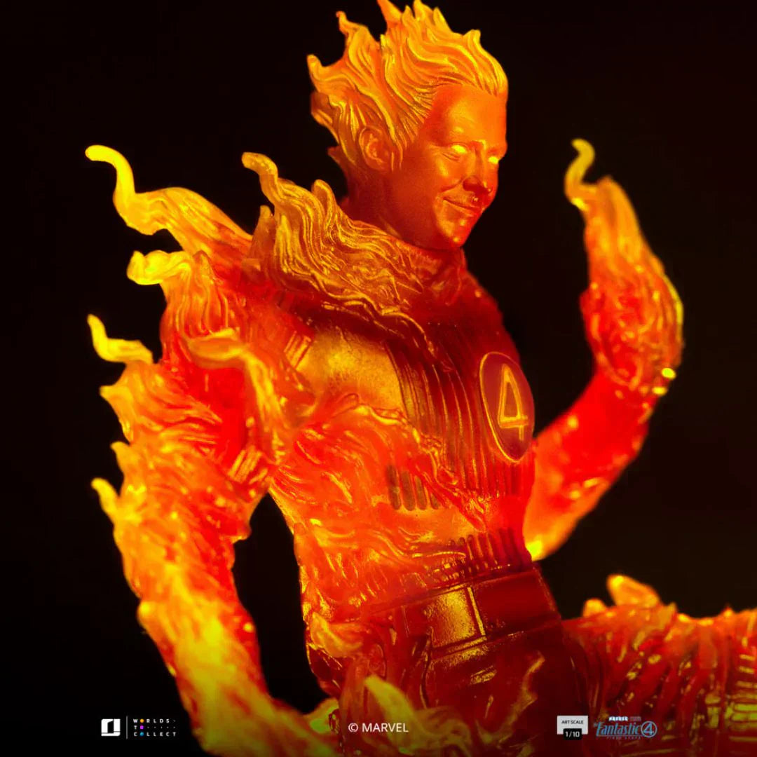 Human Torch Art Scale Statue von Iron Studios