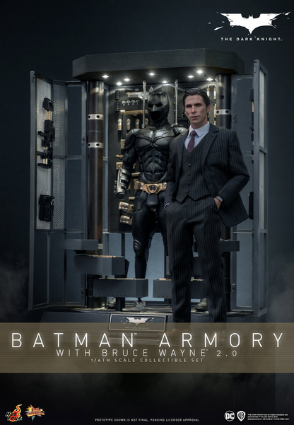 BATMAN ARMORY MIT BRUCE WAYNE (2.0) Von Hot Toys
