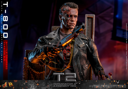 T-800 (BATTLE DAMAGED VERSION 2.0) Sechster Maßstab Figur von Hot Toys