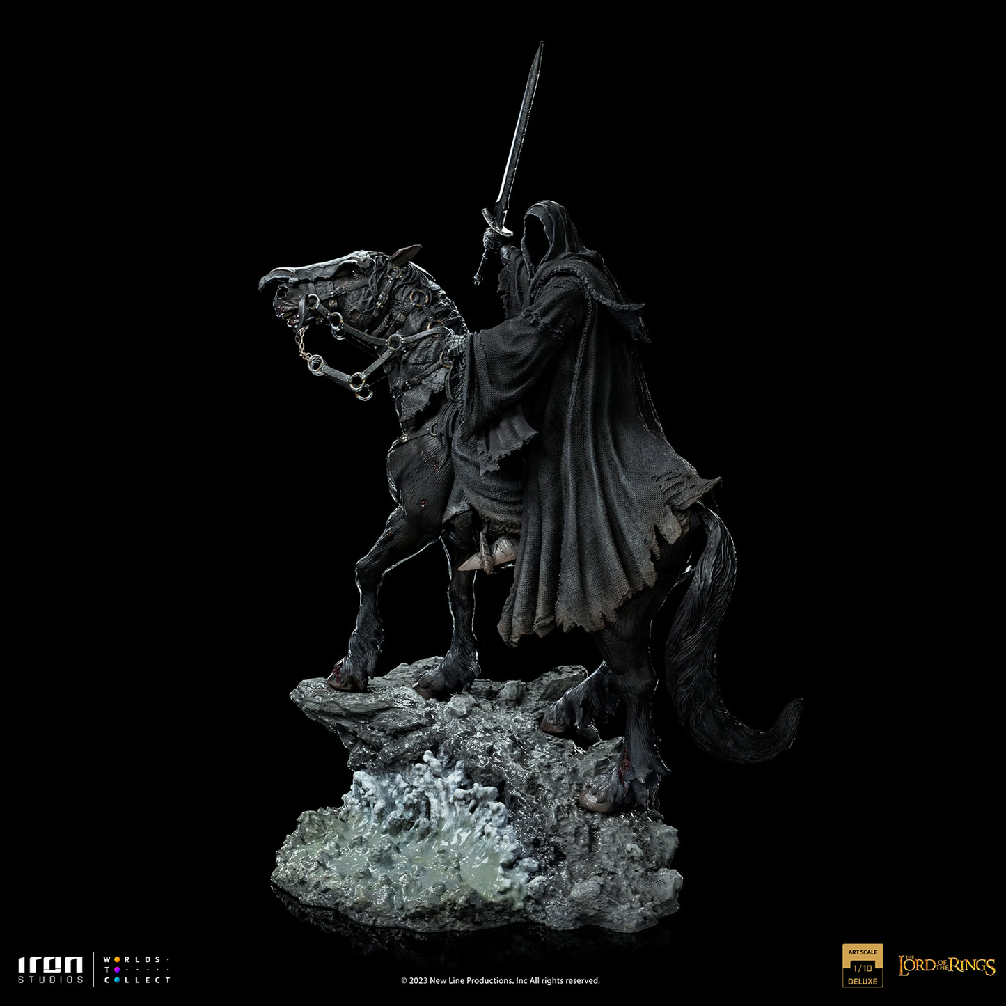Nazgûl auf Pferd Deluxe Die Herr der Ringe Art Scale Statue