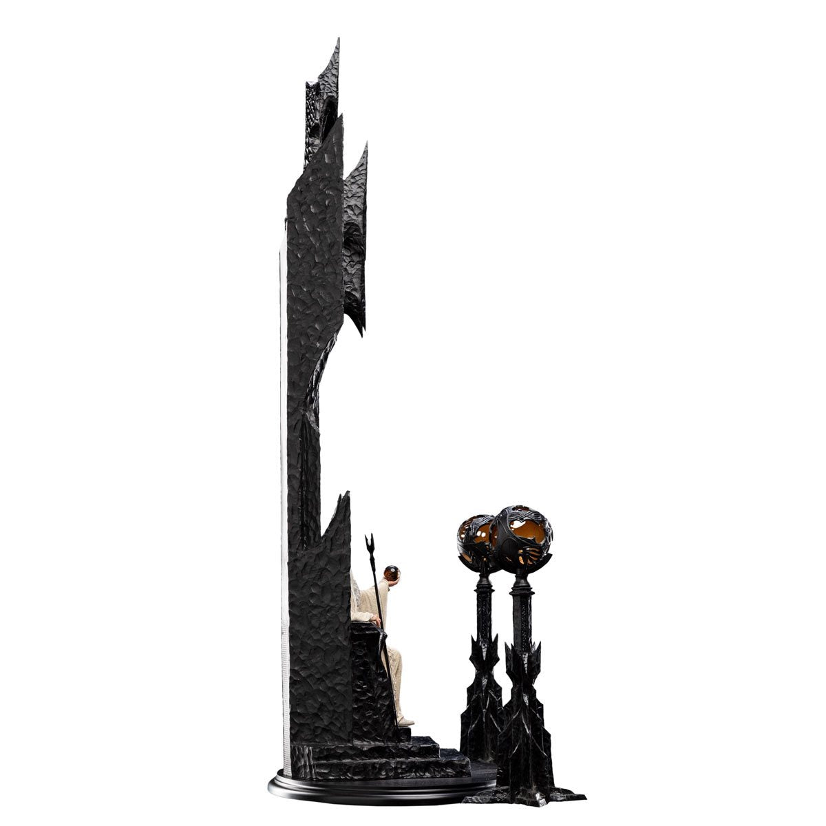 Der Herr der Ringe Saruman der Weiße auf dem Thron 1:6 Maßstab Statue
