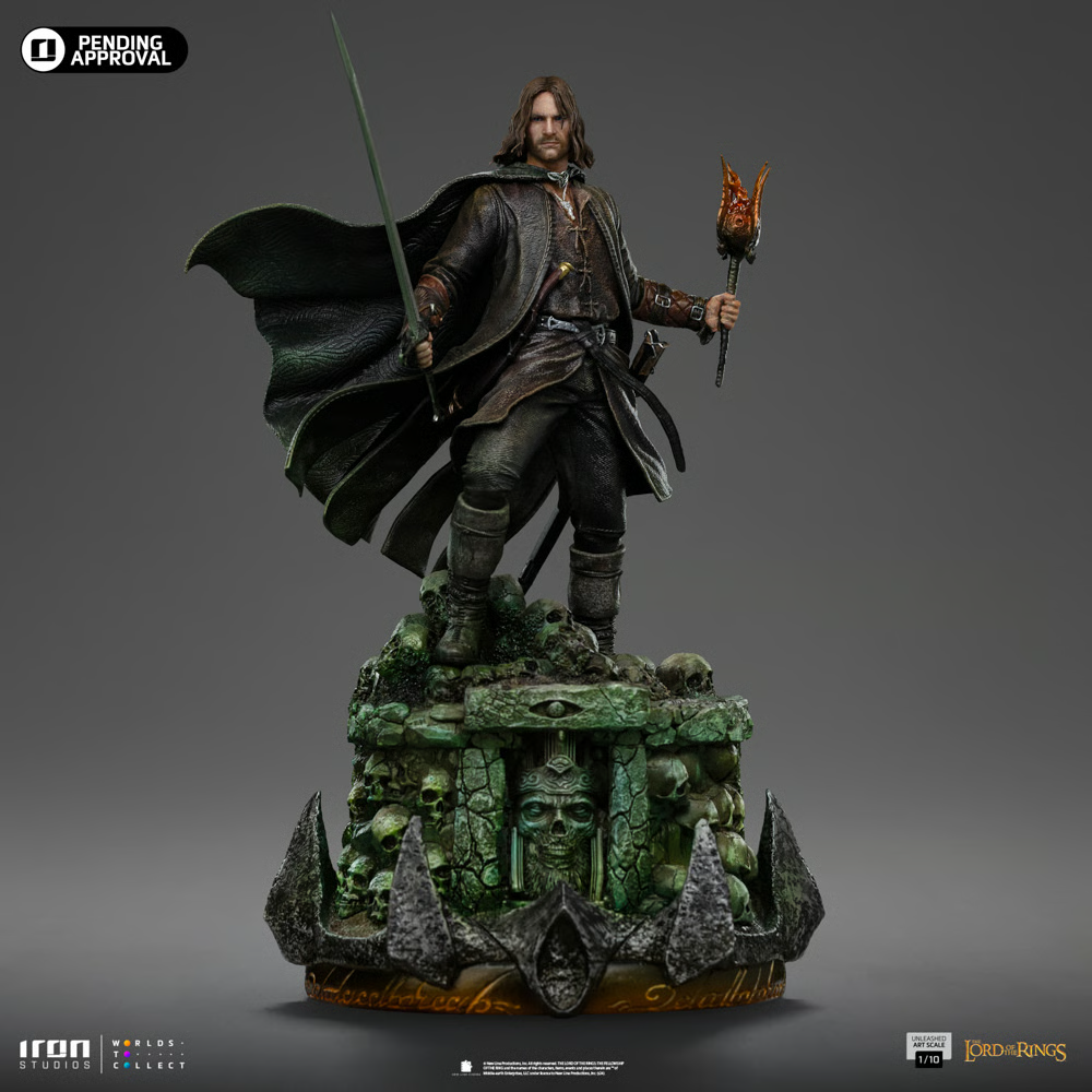 Aragorn Unleashed Statue von Iron Studios