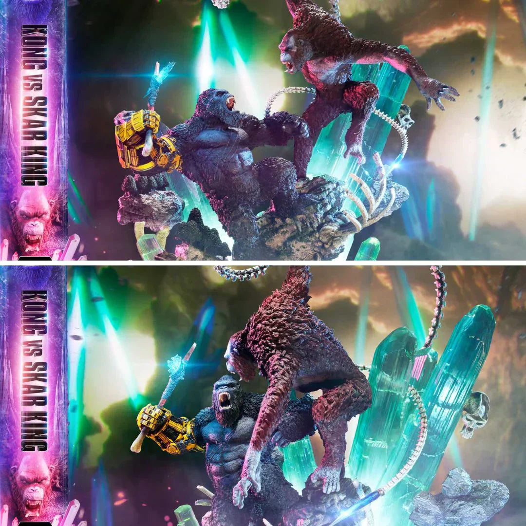 Godzilla X Kong Das neue Imperium Kong gegen Skar King Statue von Prime1 Studios