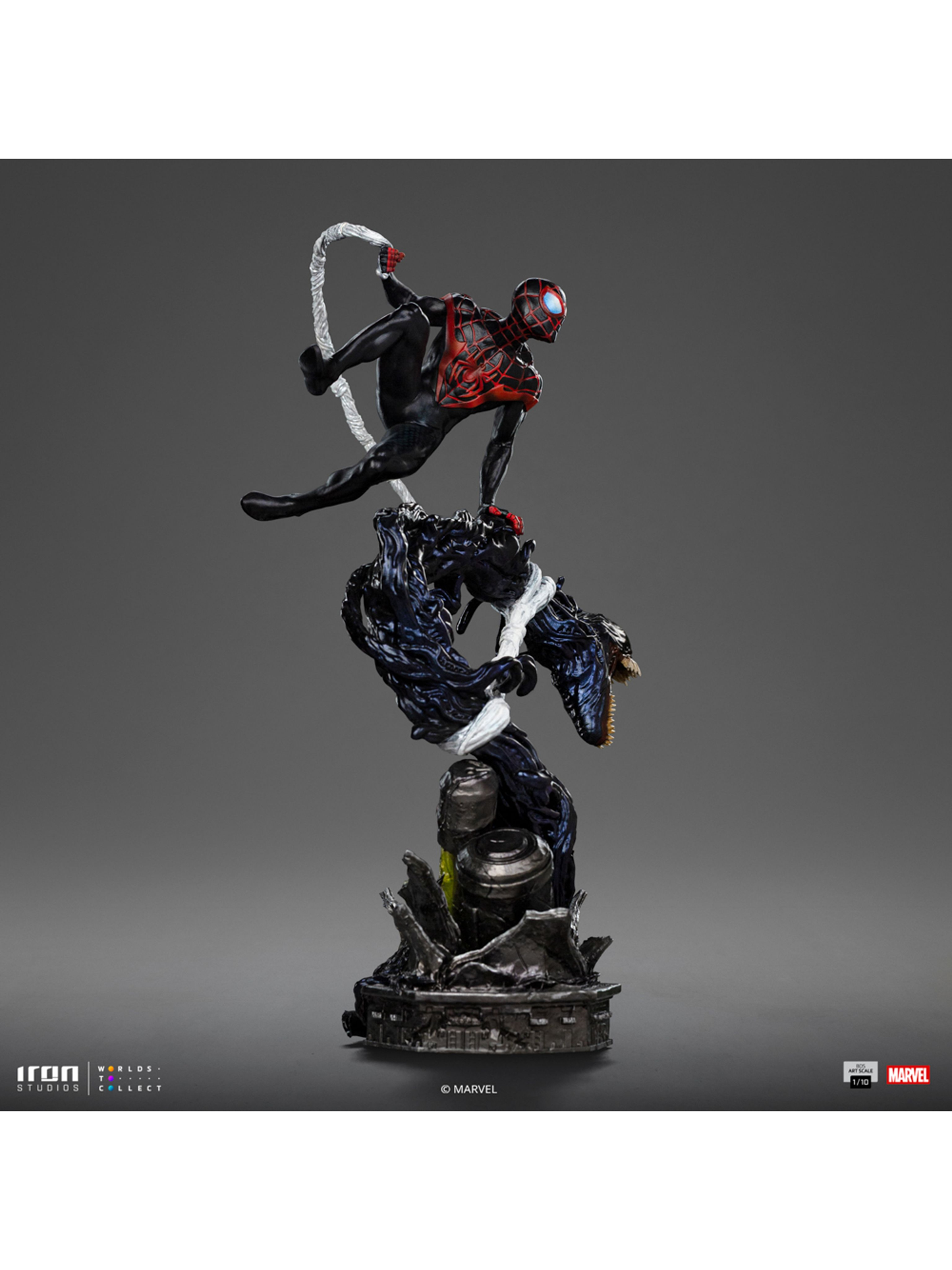 Miles Morales Statue von Iron Studios