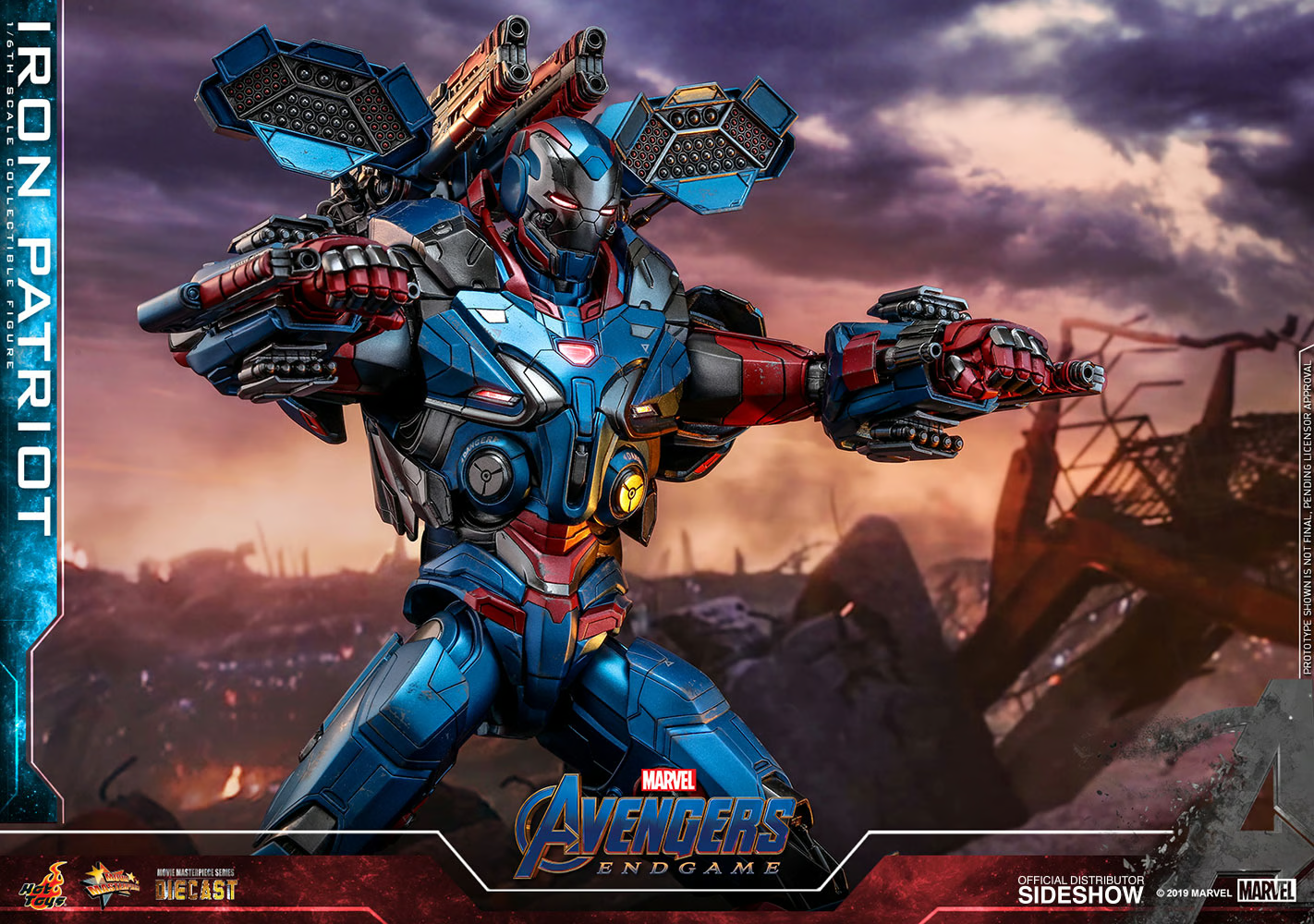 Iron Patriot Sechster Maßstab Figur von Hot Toys