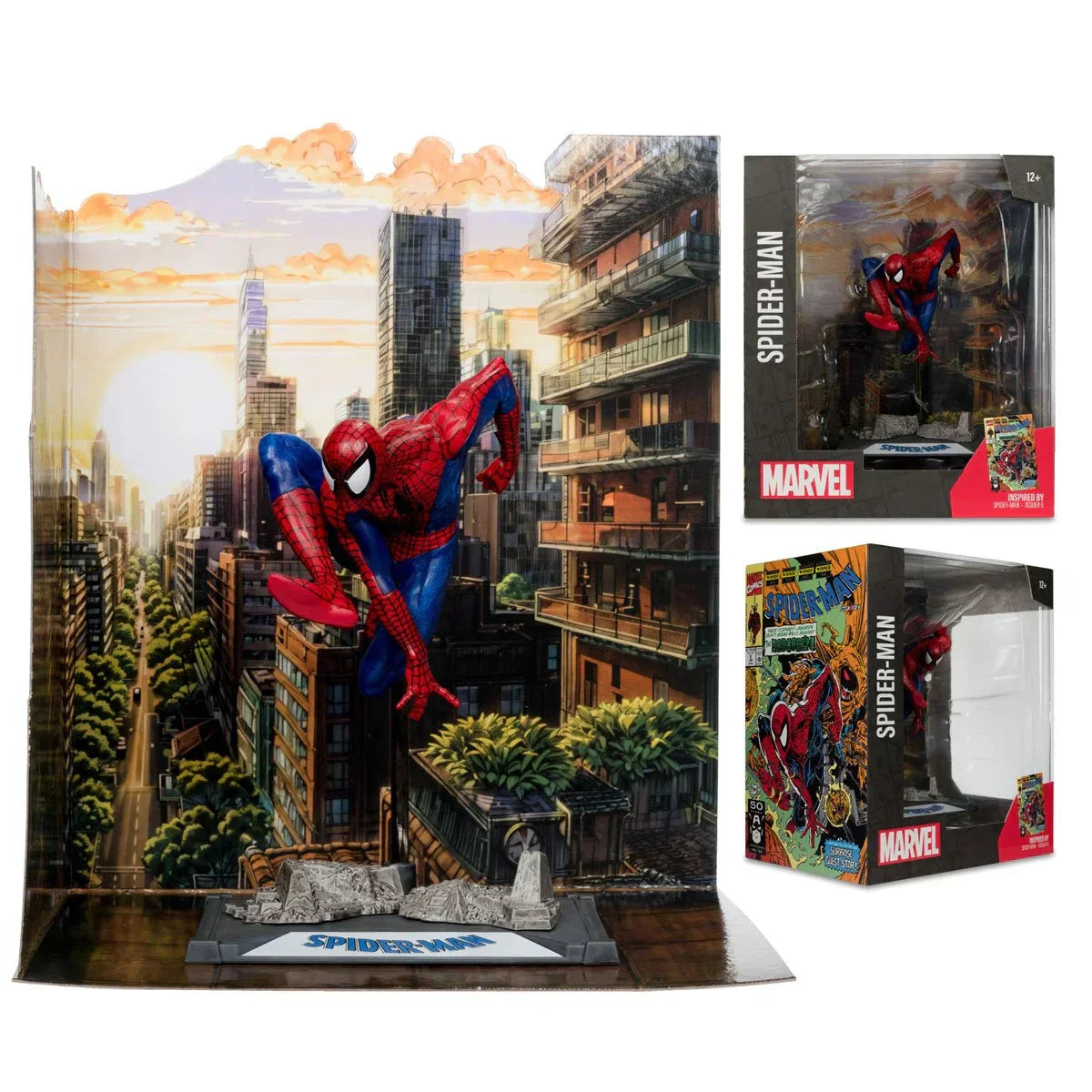 Spider-Man #6 1:10 Maßstab Posed Figur mit Szene