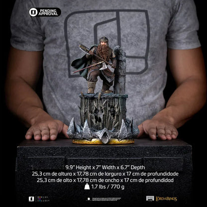 Der Herr der Ringe Gimli Unleashed Kunststatue von Iron Studios