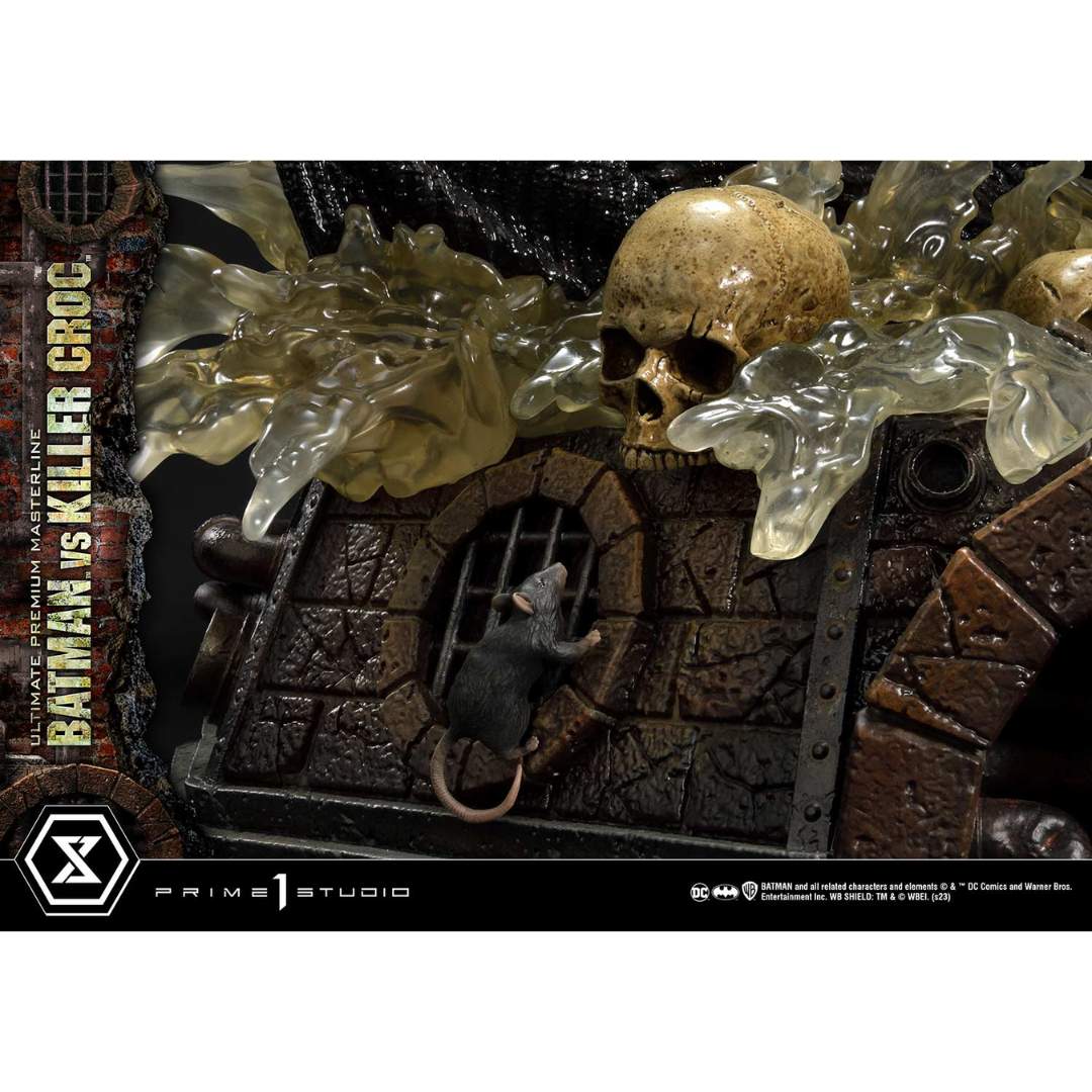 Dc Comics Batman vs. Killer Croc (Deluxe-Version) Statue von Prime 1 Studio