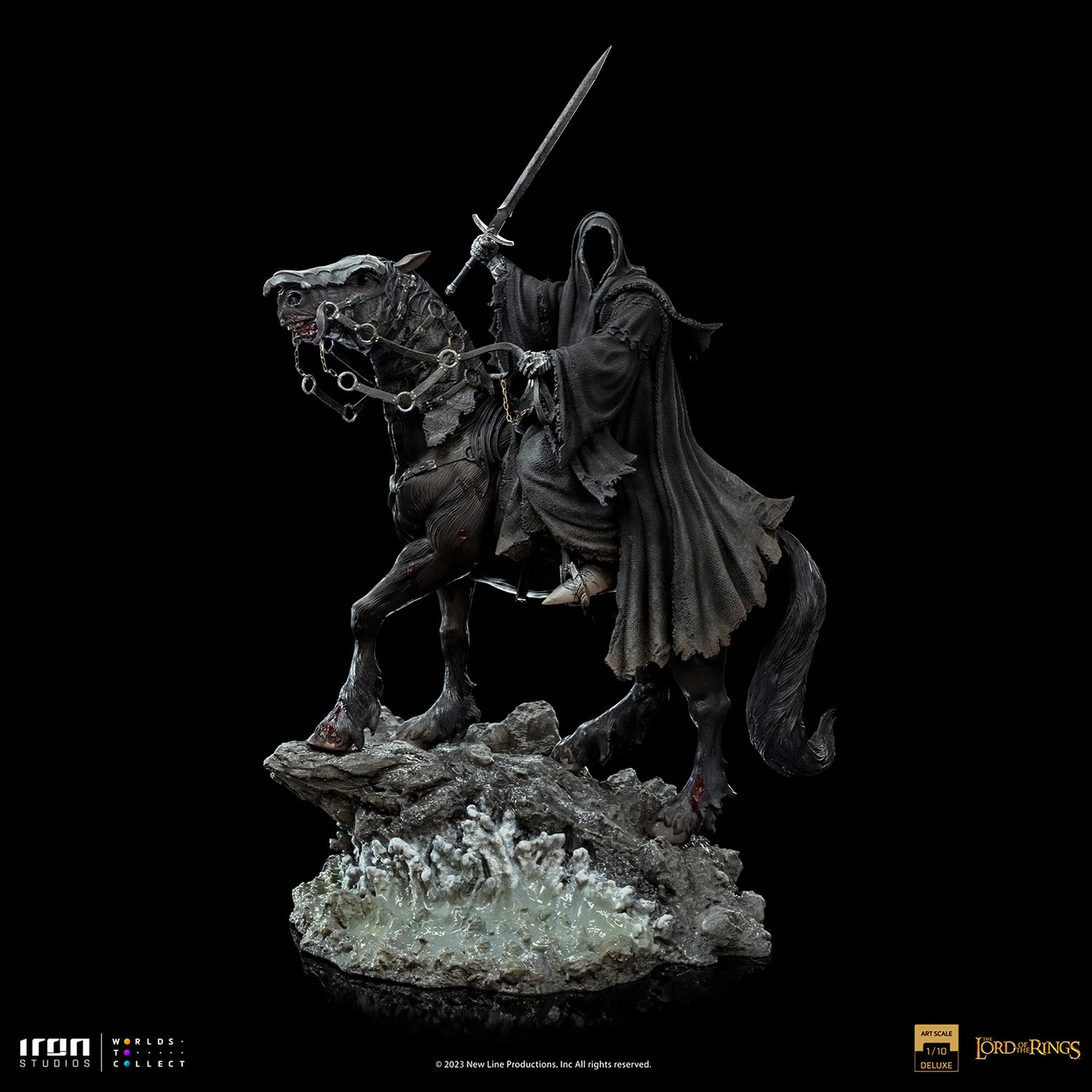 Nazgûl auf Pferd Deluxe Die Herr der Ringe Art Scale Statue