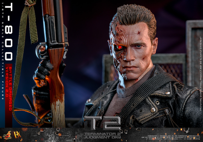 T-800 (BATTLE DAMAGED VERSION 2.0) Sechster Maßstab Figur von Hot Toys