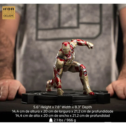 Iron Man Mark 42 1/10 Skala Statue von Iron Studios CCXP '23 Exklusiv