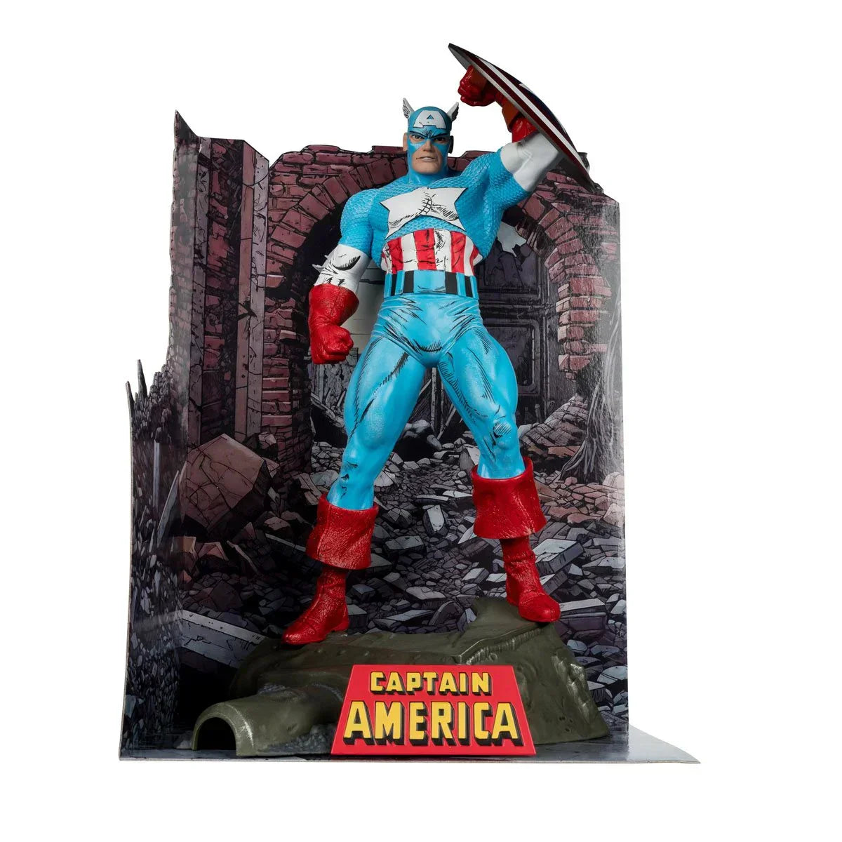 Captain America Der erstaunliche Spider-Man #323 1:6 Maßstab Posed Figur mit Szene