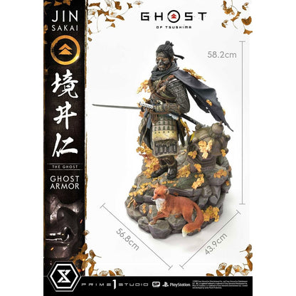 Ghost of Tsushima Jin Sakai Ghost Armor Deluxe Edition 1:4 Maßstab Statue