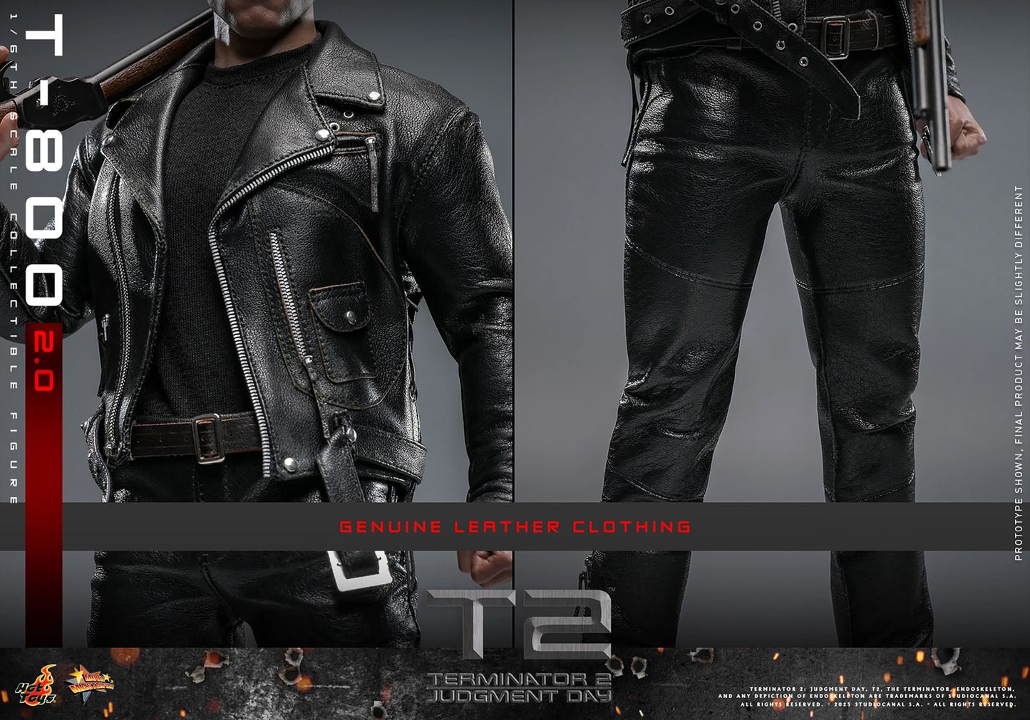 T-800 (2.0) Sechster Maßstab Figur von Hot Toys