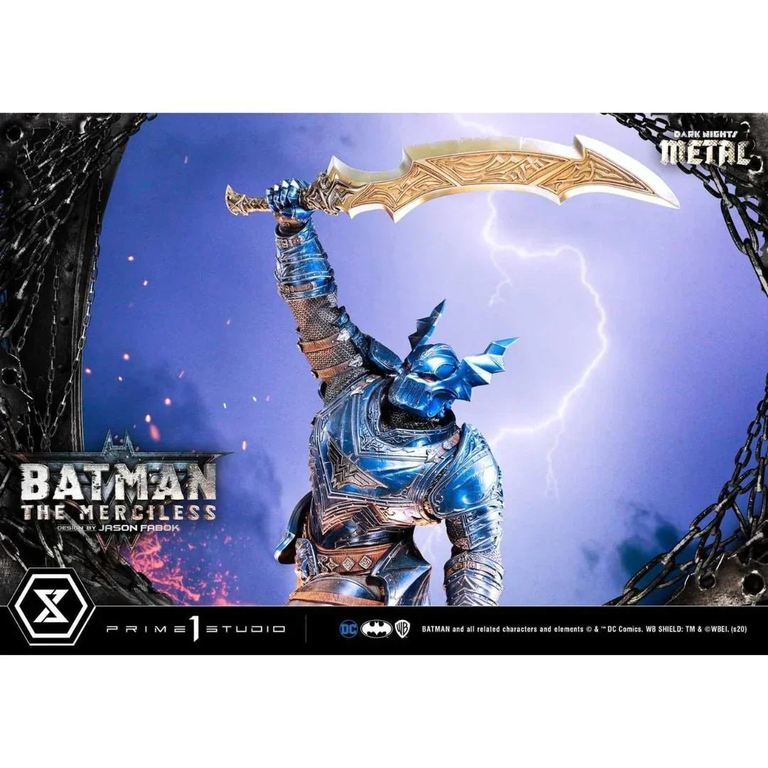 Die erbarmungslosen Dunklen Ritter Metallstatue von Prime 1 Studio