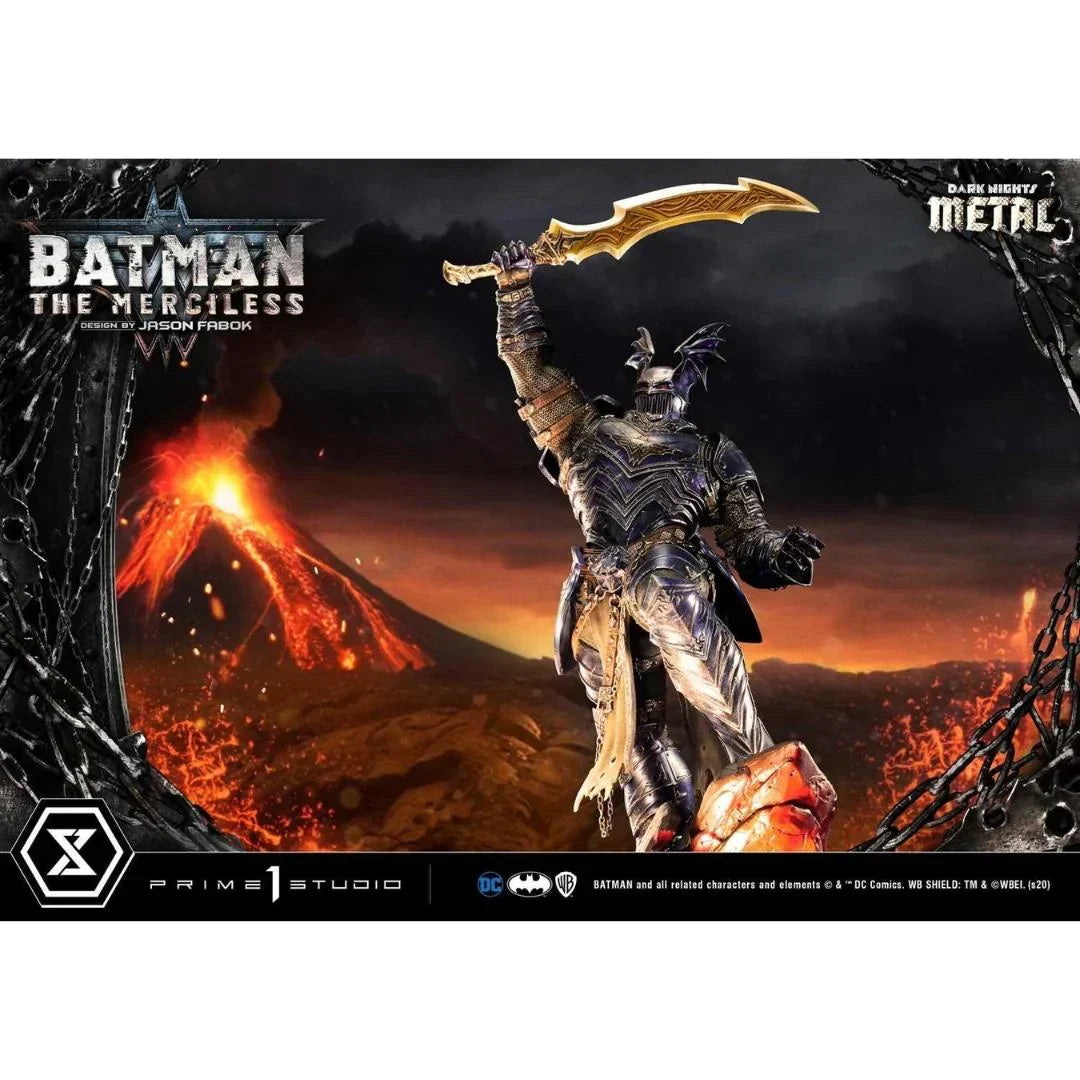 Die erbarmungslosen Dunklen Ritter Metallstatue von Prime 1 Studio