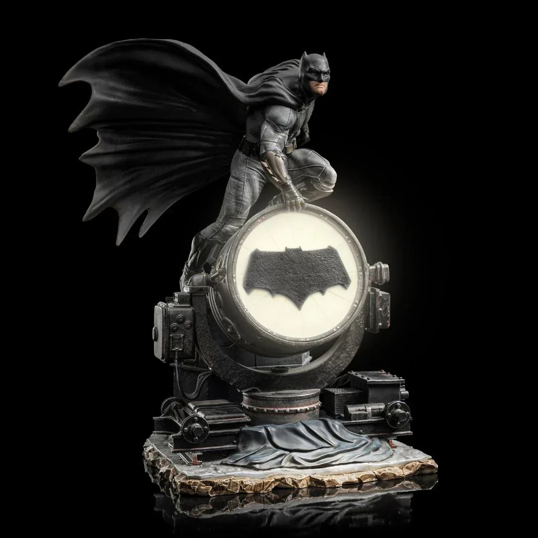 Batman auf Batsignal Deluxe Zack Snyders Justice League Deluxe Art Scale 1/10