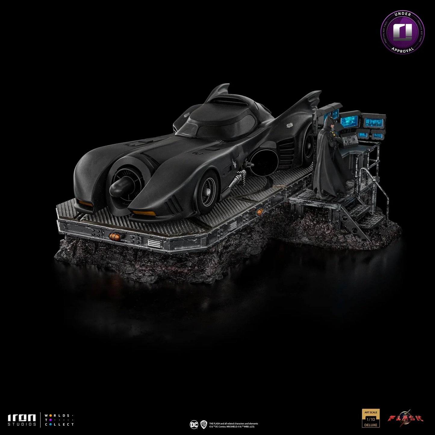 Die Flash Film Batmobil Deluxe Art Scale Limited Edition 1:10 Statue