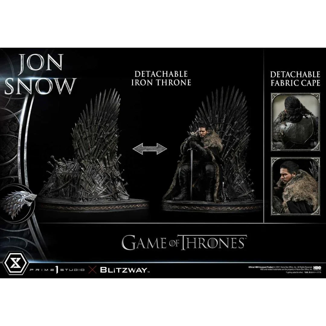Game Of Thrones Jon Snow 1/4 Skala Figur von Prime1 Studios