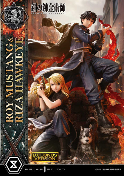 FullMetal Alchemist Roy Mustang und Riza Hawkeye Statue DX Bonus Version von Prime 1 Studios